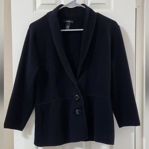 Sz L Alfani Black Knit Cardigan